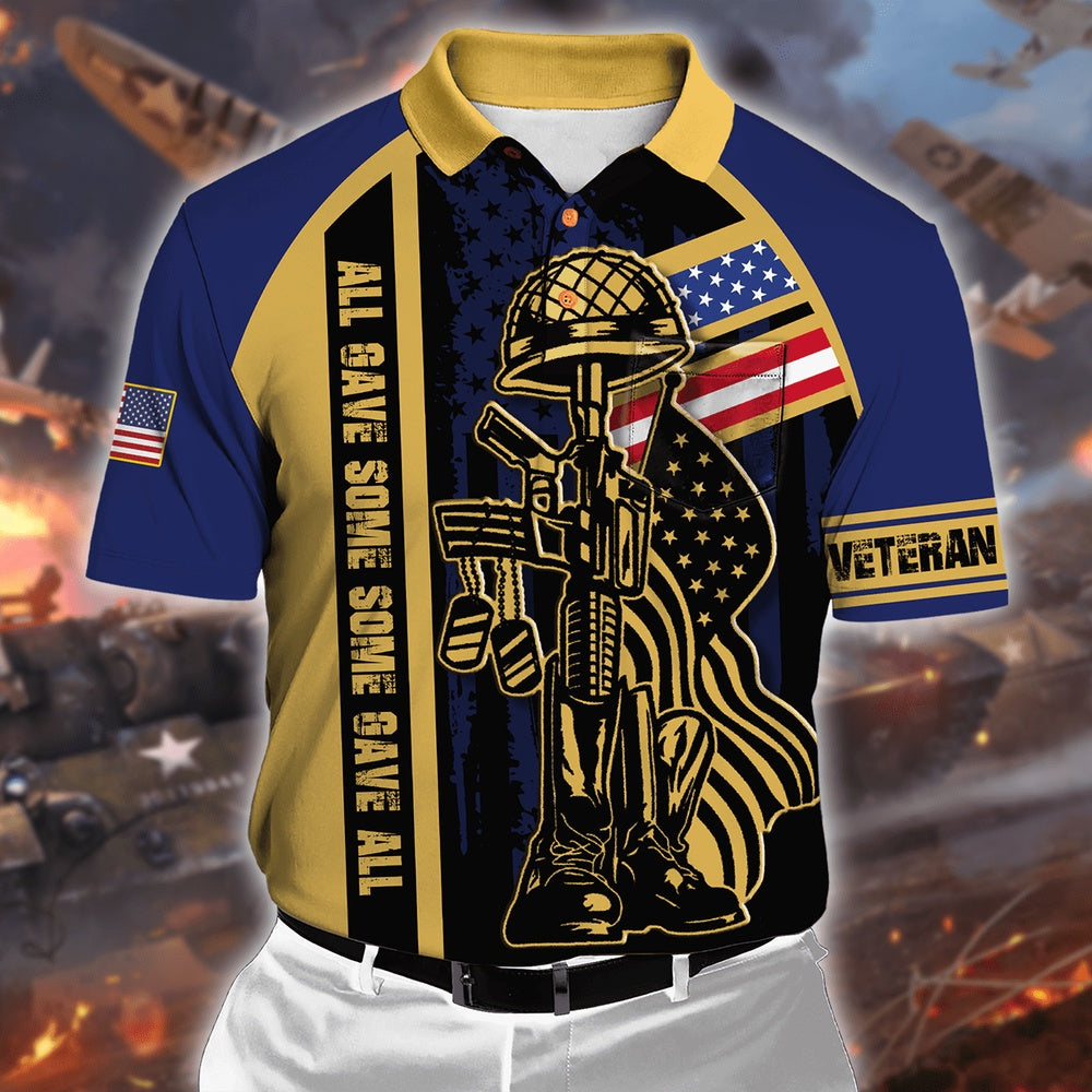 Veteran Polo Shirt, Thank You For Your Service Memorial Day Polo Shirt