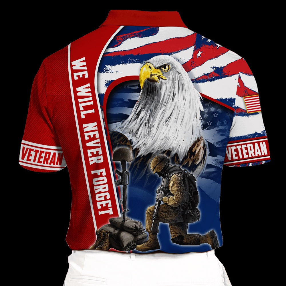 Veteran Polo Shirt, We Will Never Forget Polo Shirt