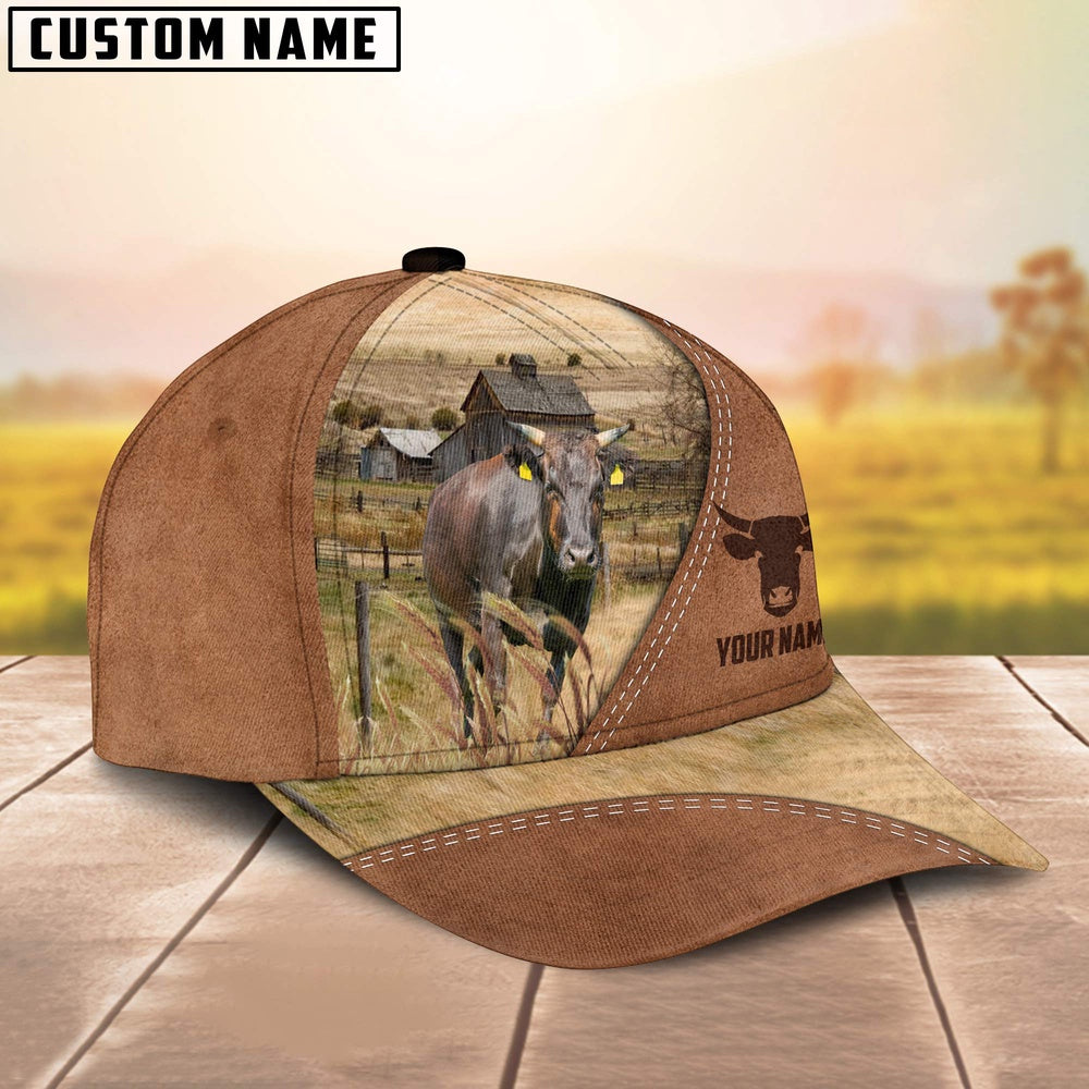 Wagyu Customized Name Brown Cap, Farmer Cap, Cap For Farmers, Best Farm Hat, Farm Use Hat