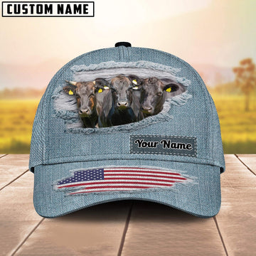 Wagyu Jeans Pattern Customized Name Cap, Farmer Cap, Cap For Farmers, Best Farm Hat, Farm Use Hat