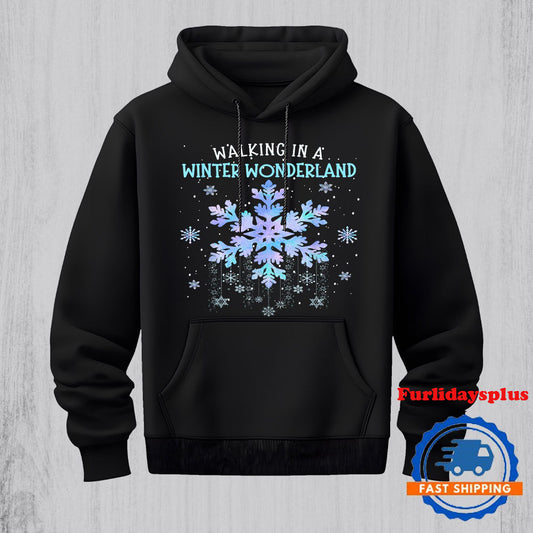 Walking In A Winter Wonderland Tie Dye Snowflake Christmas Hoodie, Christmas T Shirt, Christmas Sweatshirt