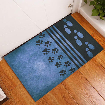 Welcome Doormat, Dog Paw Welcome To My House Welcome Doormat, Pets Home Decor Door Mat