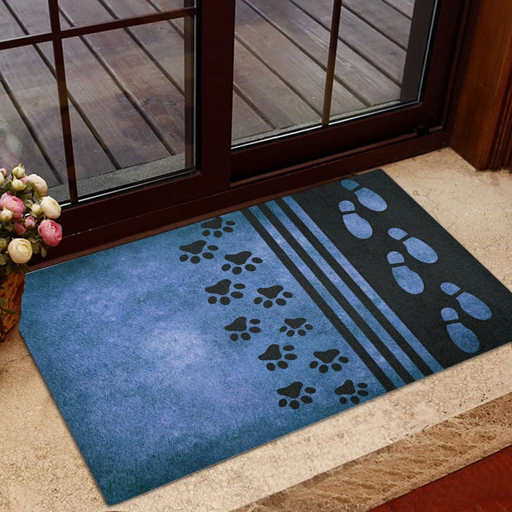 Welcome Doormat, Dog Paw Welcome To My House Welcome Doormat, Pets Home Decor Door Mat