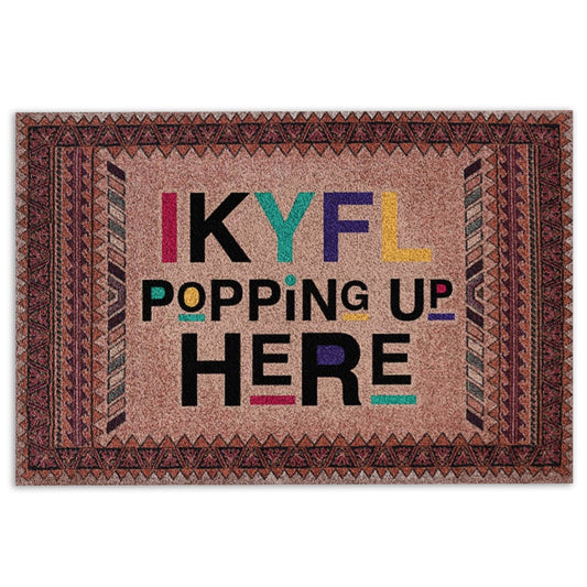 Welcome Doormat, IKYFL Popping Up Here Welcome Doormat, Indoor Outdoor Doormat Home Decor