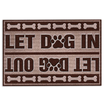 Welcome Doormat, Let Dog In Let Dog Out Welcome Doormat, Indoor Outdoor Doormat Home Decor