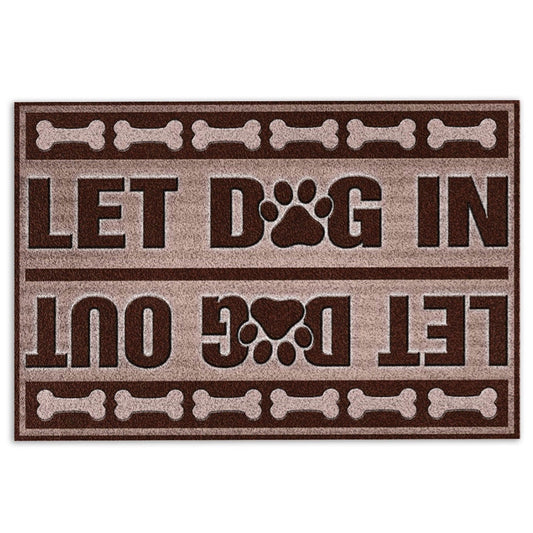 Welcome Doormat, Let Dog In Let Dog Out Welcome Doormat, Indoor Outdoor Doormat Home Decor