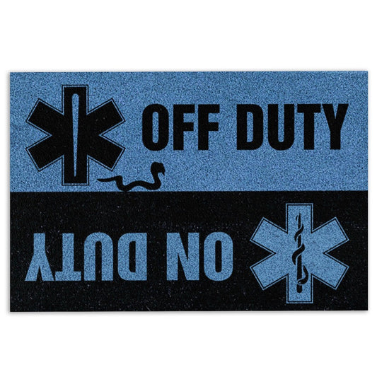 Welcome Doormat, Paramedic Come Home Safe Welcome Doormat, Indoor Outdoor Doormat Home Decor