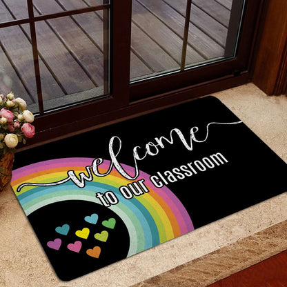 Welcome Doormat, Welcome To Our Classroom Back To School Gift Idea Welcome Doormat, Indoor Outdoor Doormat Home Decor