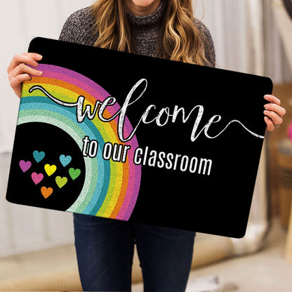 Welcome Doormat, Welcome To Our Classroom Back To School Gift Idea Welcome Doormat, Indoor Outdoor Doormat Home Decor