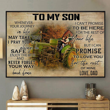 Wherever Your Journey In Life May Take You I Pray You'Ll Always Be Safe Canvas, Farmhouse Canvas, Farm Gift, Farm Home Decor