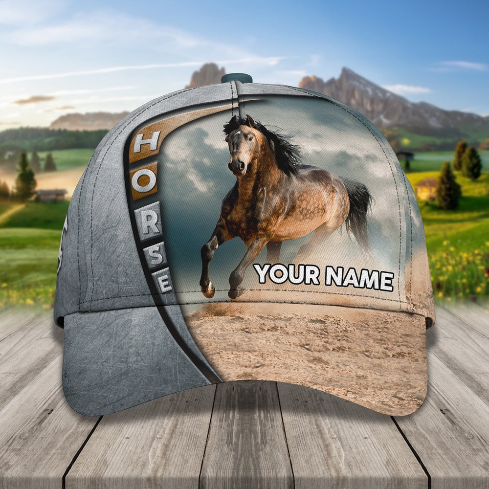 Wild Horse Customized Name Cap, Farmer Cap, Cap For Farmers, Best Farm Hat, Farm Use Hat
