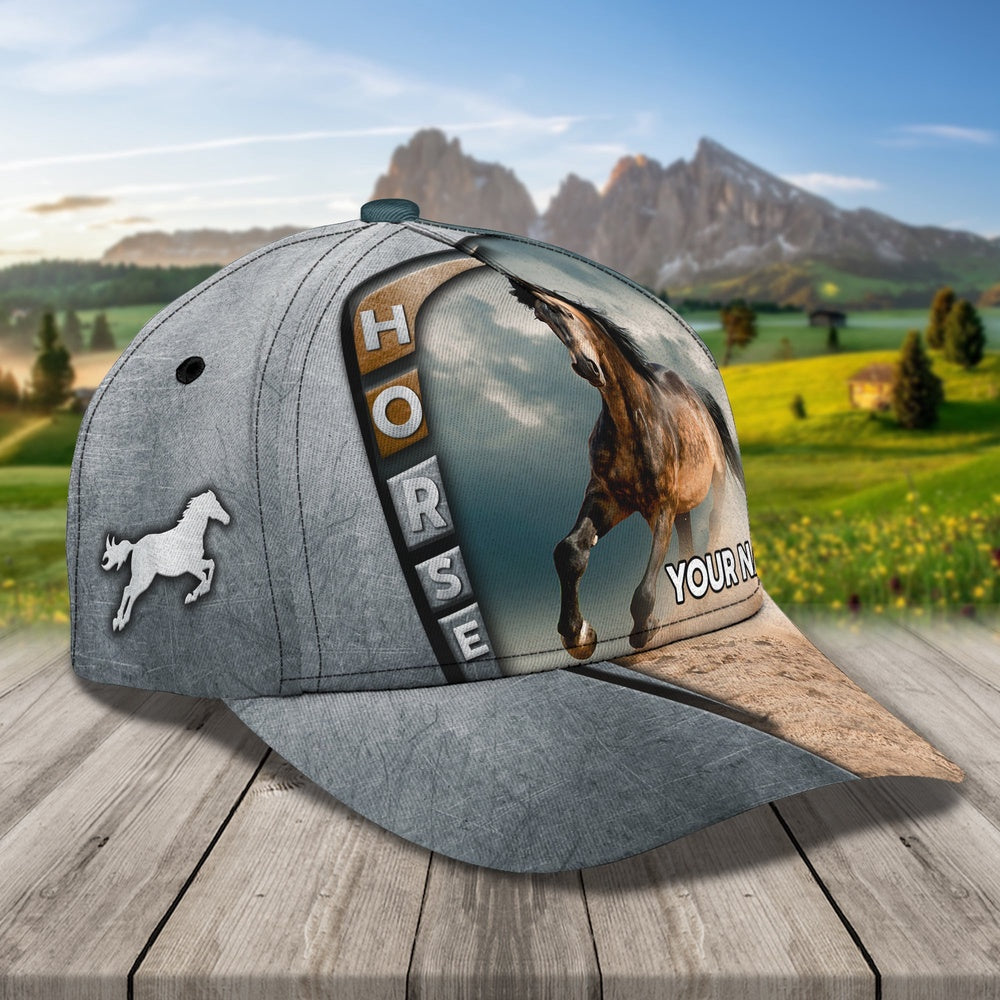 Wild Horse Customized Name Cap, Farmer Cap, Cap For Farmers, Best Farm Hat, Farm Use Hat