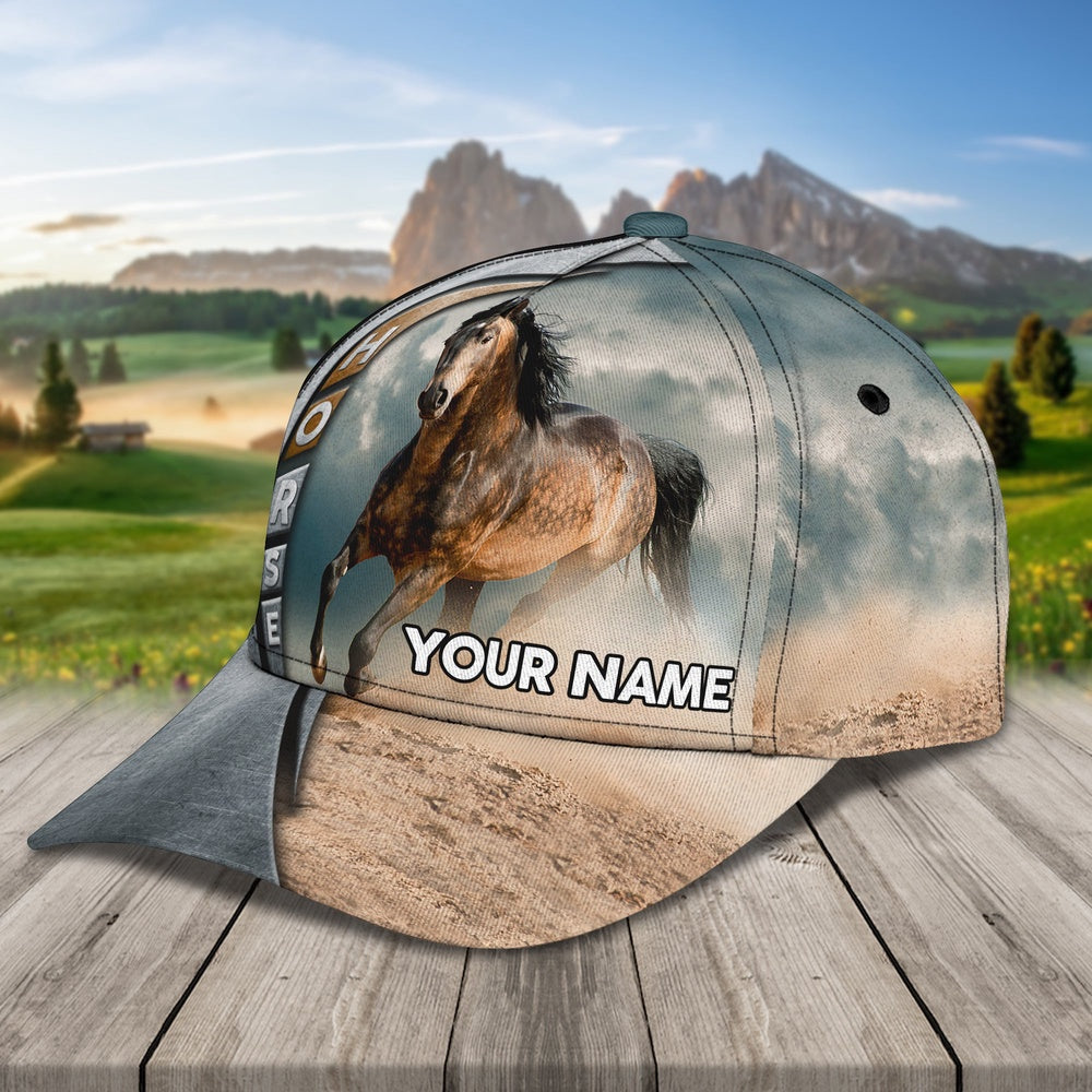 Wild Horse Customized Name Cap, Farmer Cap, Cap For Farmers, Best Farm Hat, Farm Use Hat