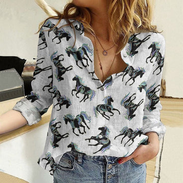 Women Casual Shirt, Fantasy Horse 3D Casual Shirt, Casual Shirt, Casual Shirts For Women