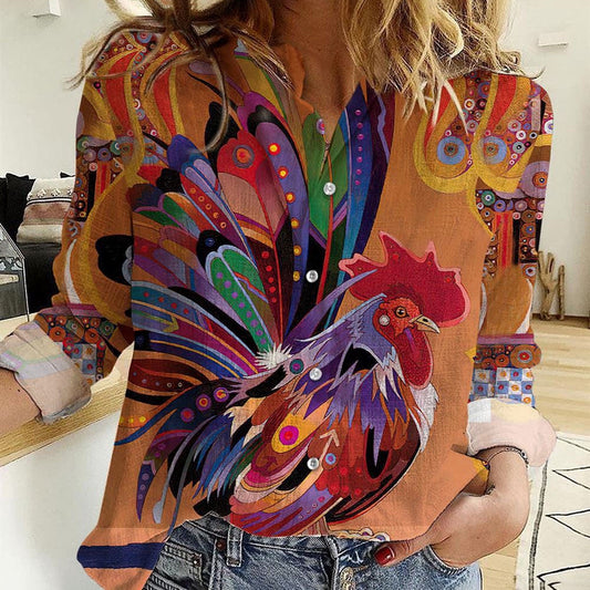 Women Casual Shirt, Rooster Fabulous Casual Shirt, Casual Shirt, Casual Shirts For Women