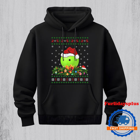 Xmas Decoration Ugly Santa Pickleball Christmas Hoodie, Christmas T Shirt, Christmas Sweatshirt