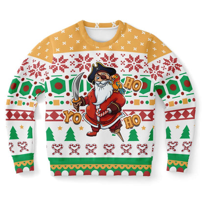 Yo Ho Ho Pirate Santa Ugly Christmas Sweater, Christmas Ugly Sweater, Sweater Xmas, Ugly Sweater