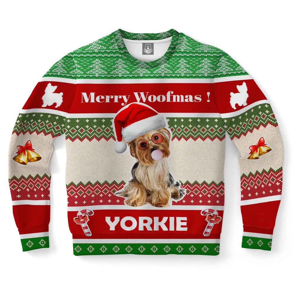 Yorkshire Terrier Dog Ugly Christmas Sweater, Christmas Ugly Sweater, Sweater Xmas, Ugly Sweater