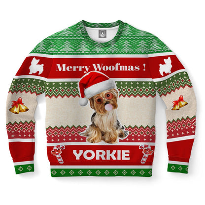 Yorkshire Terrier Dog Ugly Christmas Sweater, Christmas Ugly Sweater, Sweater Xmas, Ugly Sweater
