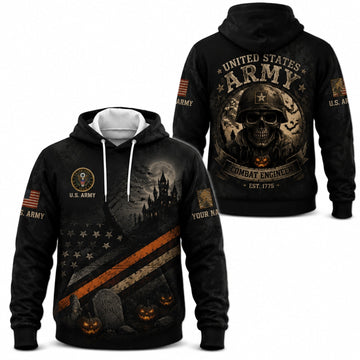 Custom US Army Halloween Combat Engineer Hoodie
