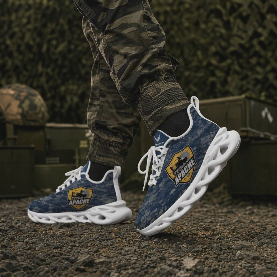 Custom Name Apache Veteran Max Soul Shoes, Veteran Sneaker