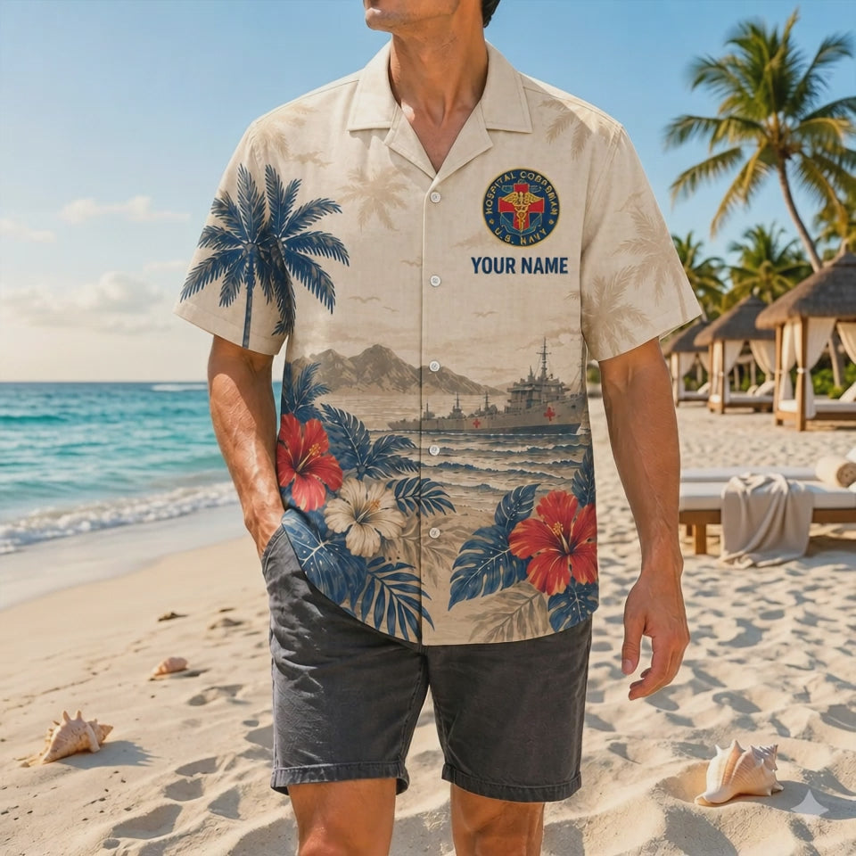 Video preview showcasing the rich sunset gradient colors, historical saving lives artwork, custom name badge, and premium textured fabric movement