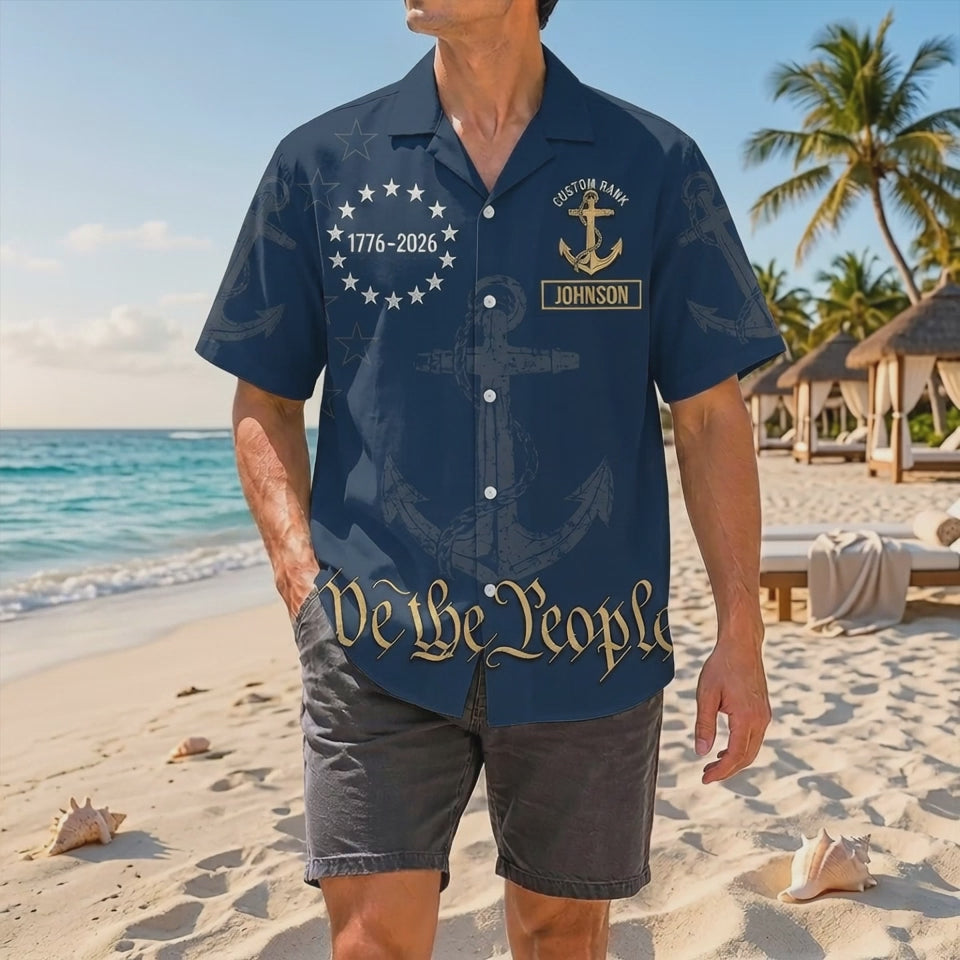 Official Product Showcase Video: Custom Navy Veteran Pray For Our Sailors We The People Hawaiian Shirts