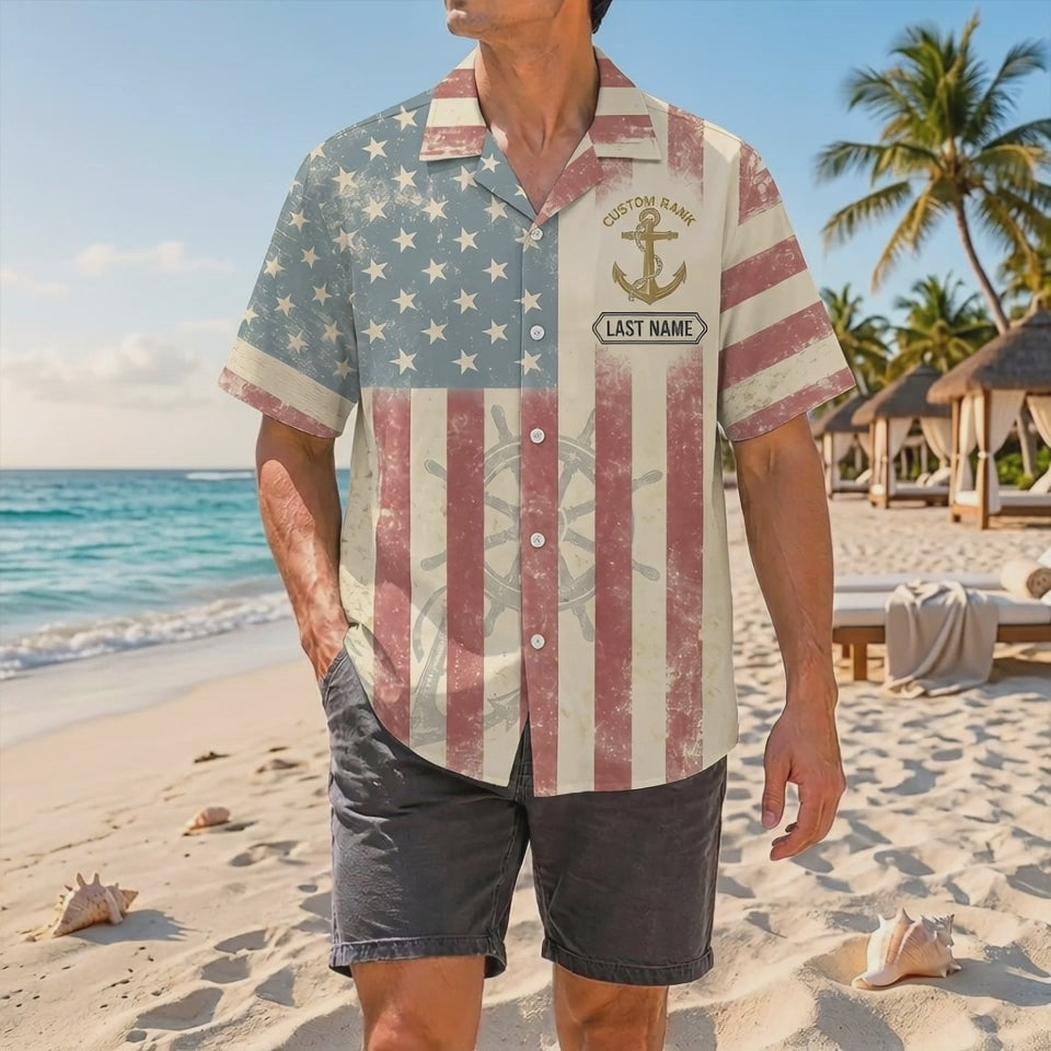 Official Product Showcase Video: Custom Navy Veteran Hawaiian Shirts Freedom Sentinel Edition