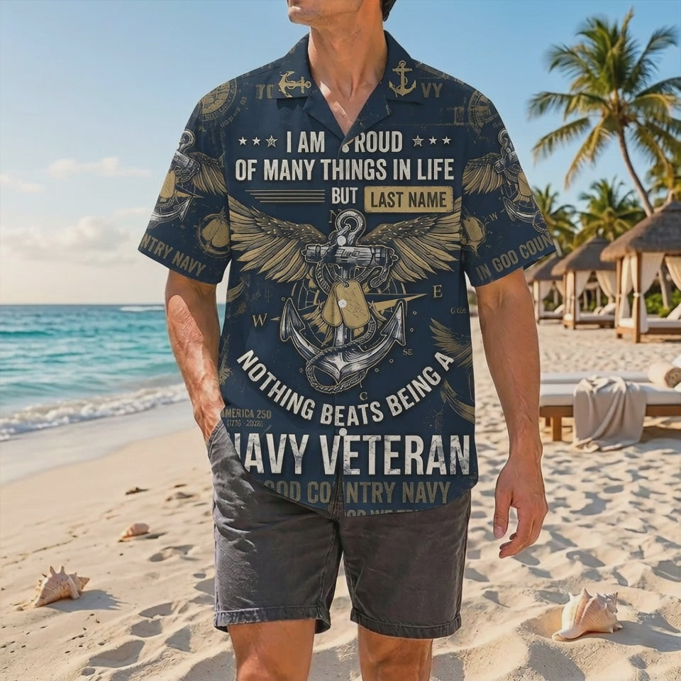 Official Product Showcase Video: Custom Navy Veteran Hawaiian Shirts America 250 Eagle Edition