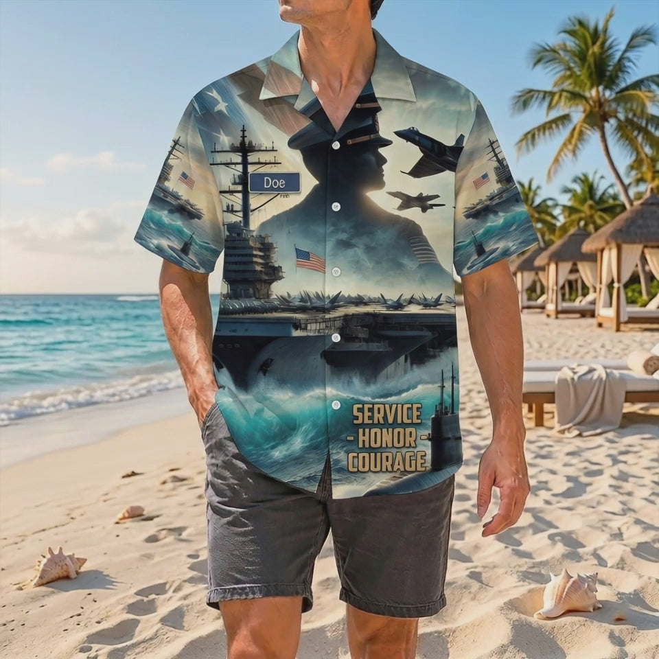 Official Product Showcase Video: Custom Navy Veteran Hawaiian Shirts 250th Anniversary Edition