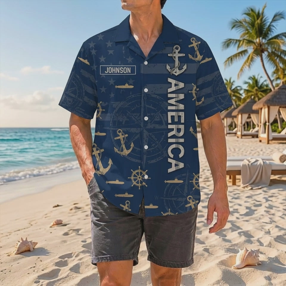 Official Product Showcase Video: Custom Navy Veteran Hawaiian Shirts Epic Fury Edition