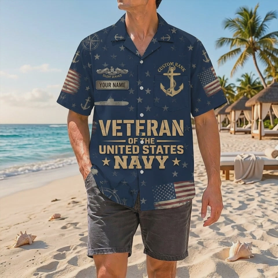 Official Product Showcase Video: Custom Navy Veteran Hawaiian Shirts Silent Service Edition