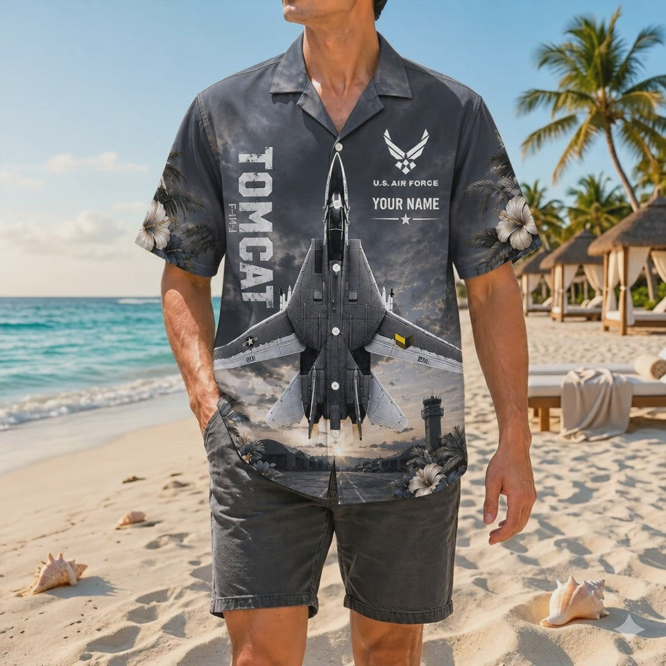 Video preview highlighting the classic weathered grey colors, detailed top-down aircraft panel lines, personalized name customization, and premium resort style drape