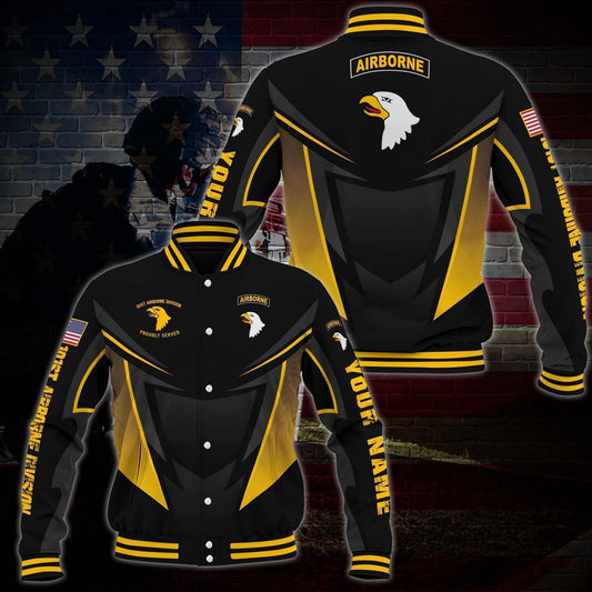 101st Airborne Division Veteran Military Jacket Baseball Jacket Custom Shirt