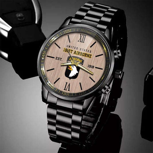 101st Airborne Division Watch, Military Watch, Veteran Watch, Dad Gifts, Military Watches For Men