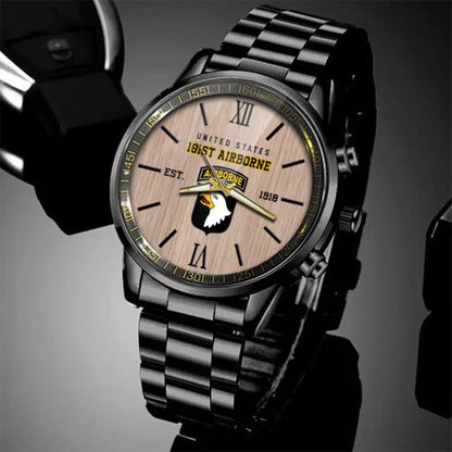 101st Airborne Division Watch, Military Watch, Veteran Watch, Dad Gifts, Military Watches For Men