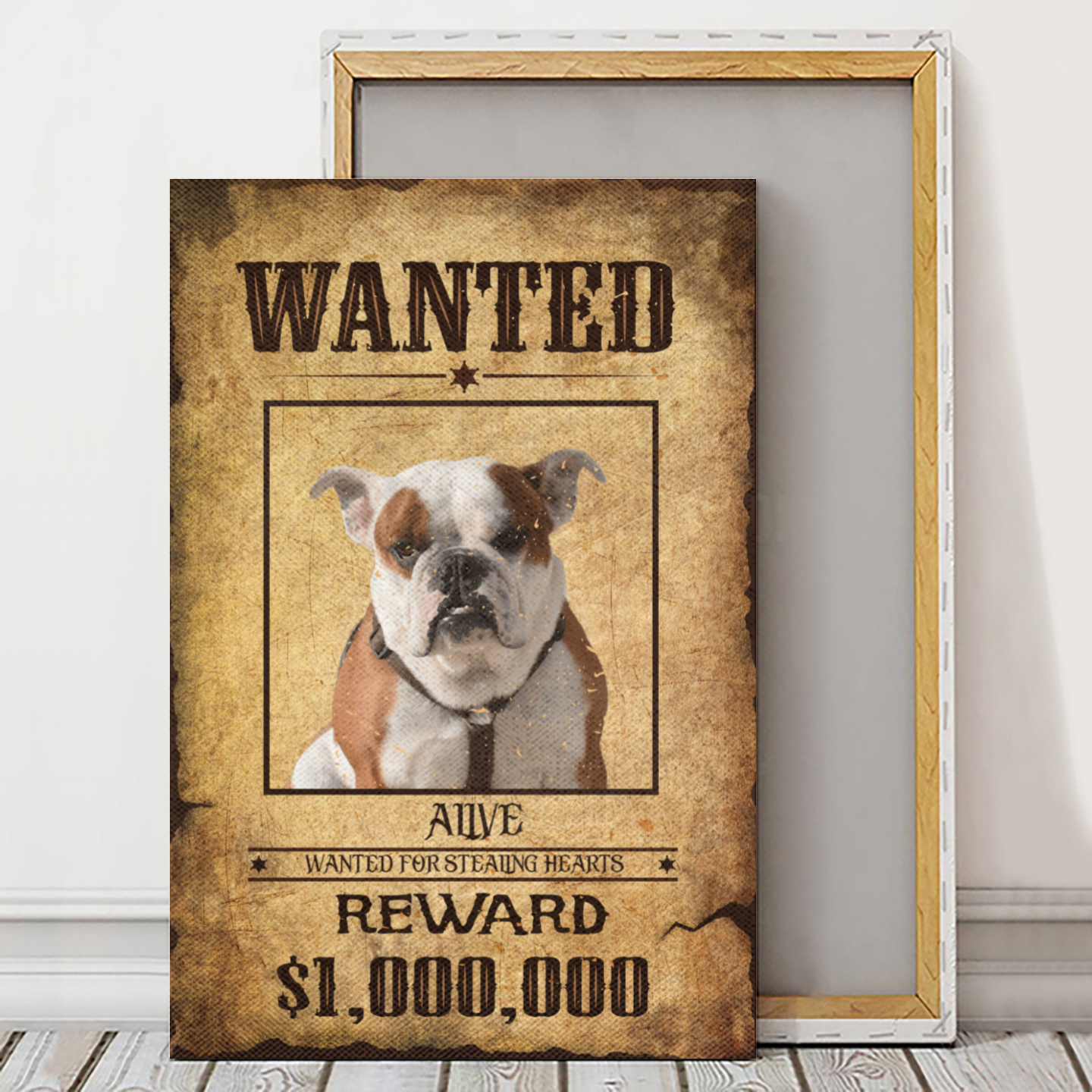 Personalized Canvas/Poster for Pet Lovers - Best Gift with Your Own Photos - WANTED Pets/Dogs/Cats upload image