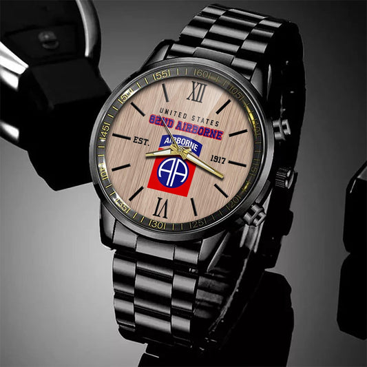 82nd Airborne Watch, Military Watch, Veteran Watch, Dad Gifts, Military Watches For Men