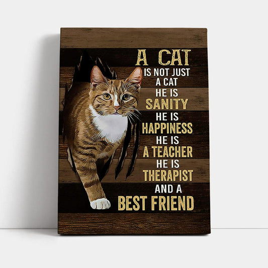 A Cat Is Not Just A Cat Canvas Art - Jesus Wall Art Home Decor - Gift For Cat Lover Canvas