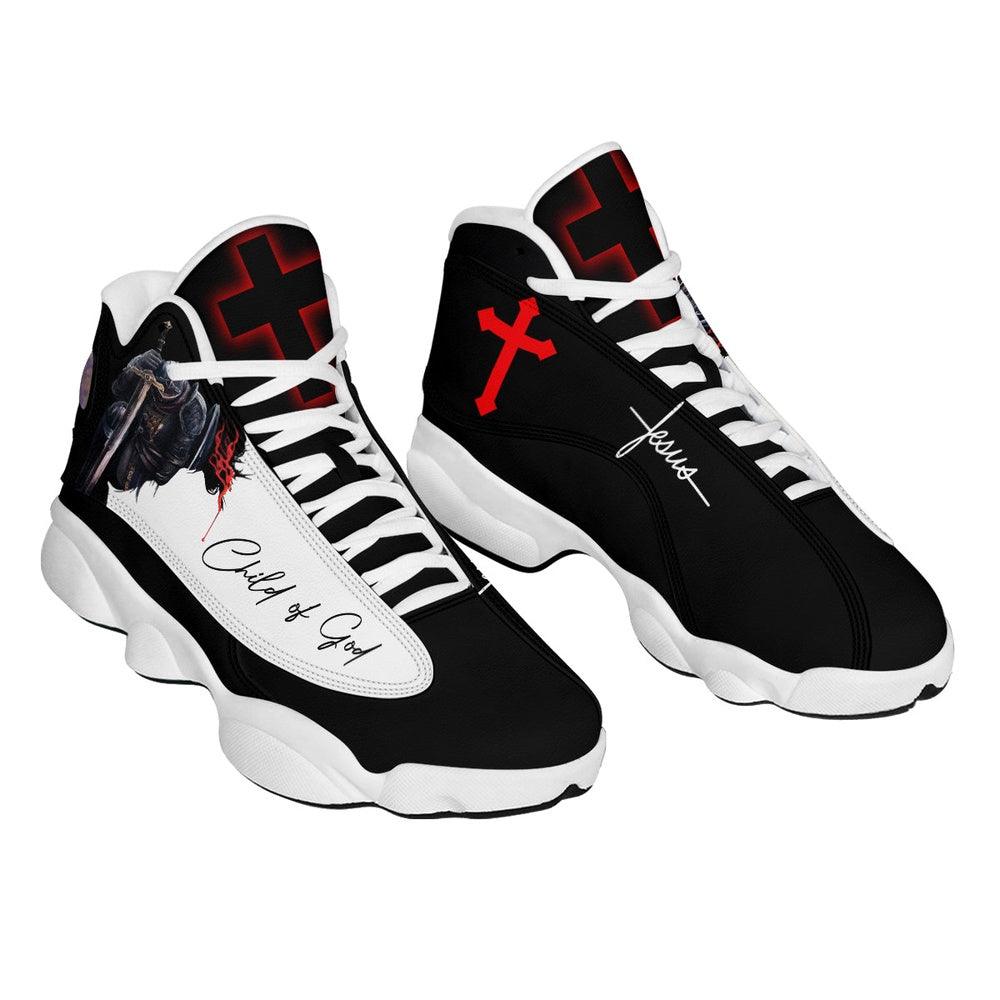 A Child Of God Jesus Basketball Shoes, Jesus Christ Shoes