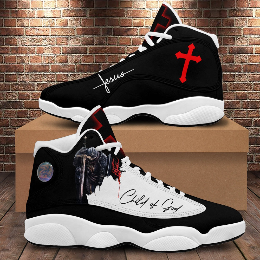 A Child Of God Jesus Basketball Shoes, Jesus Christ Shoes