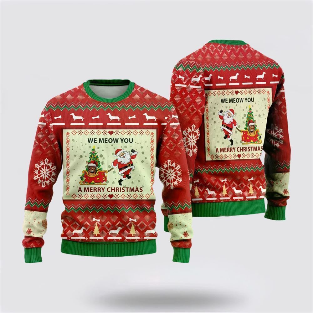 Abyssinian Cats Ugly Christmas Sweater, Christmas Sweater For Cat Lover