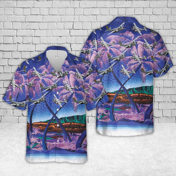 Air Force Hawaiian Shirt, A-26 Invader US Air Force Hawaiian Shirts, Air Force Aloha Shirt