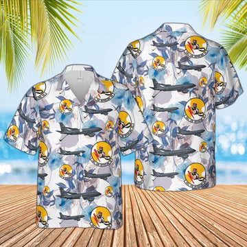 Air Force Hawaiian Shirt, Alaska Air National Guard 168th Air Refueling Squadron Boeing KC-135R Stratotanker Hawaiian Shirt, Air Force Aloha Shirt