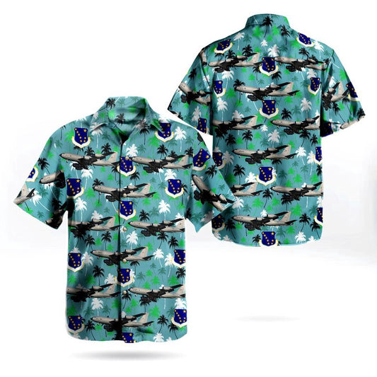 Air Force Hawaiian Shirt, Alaska Air National Guard 168th Air Refueling Wing Boeing KC-135R Stratotanker Hawaiian Shirt, Air Force Aloha Shirt