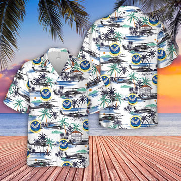 Air Force Hawaiian Shirt, Alaska Air National Guard 210th Rescue Squadron (210 RQS) HH-60G Pave Hawk Hawaiian Shirt, Air Force Aloha Shirt