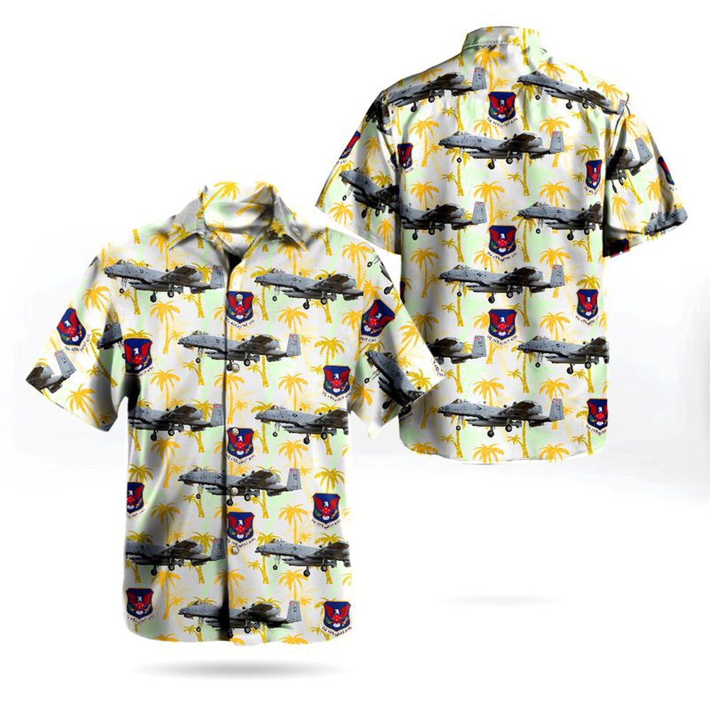 Air Force Hawaiian Shirt, Arkansas Air National Guard 188th Wing Fairchild A-10C Thunderbolt II Hawaiian Shirt, Air Force Aloha Shirt