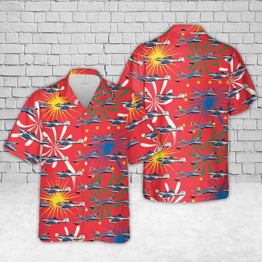 Air Force Hawaiian Shirt, B-57 Canberra US Air Force Hawaiian Shirt, Air Force Aloha Shirt
