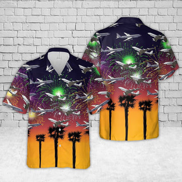 Air Force Hawaiian Shirt, Boeing E-8C US Air Force Hawaiian Shirt, Air Force Aloha Shirt
