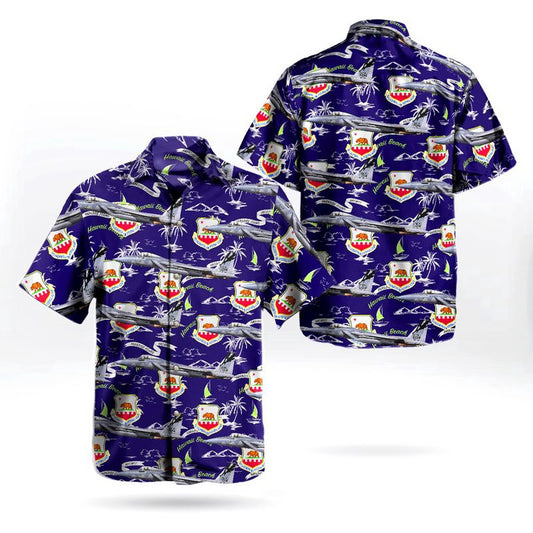 Air Force Hawaiian Shirt, California Air National Guard 144th Fighter Wing McDonnell Douglas F-15C Eagle Hawaiian Shirt, Air Force Aloha Shirt